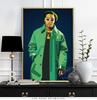 Poster e Stampe di Star della Musica Rap Astratta Moderna Hiphop Rapper Arte da Parete Quadri da Parete Pittura su Tela per Decorazione Domestica Senza Cornice