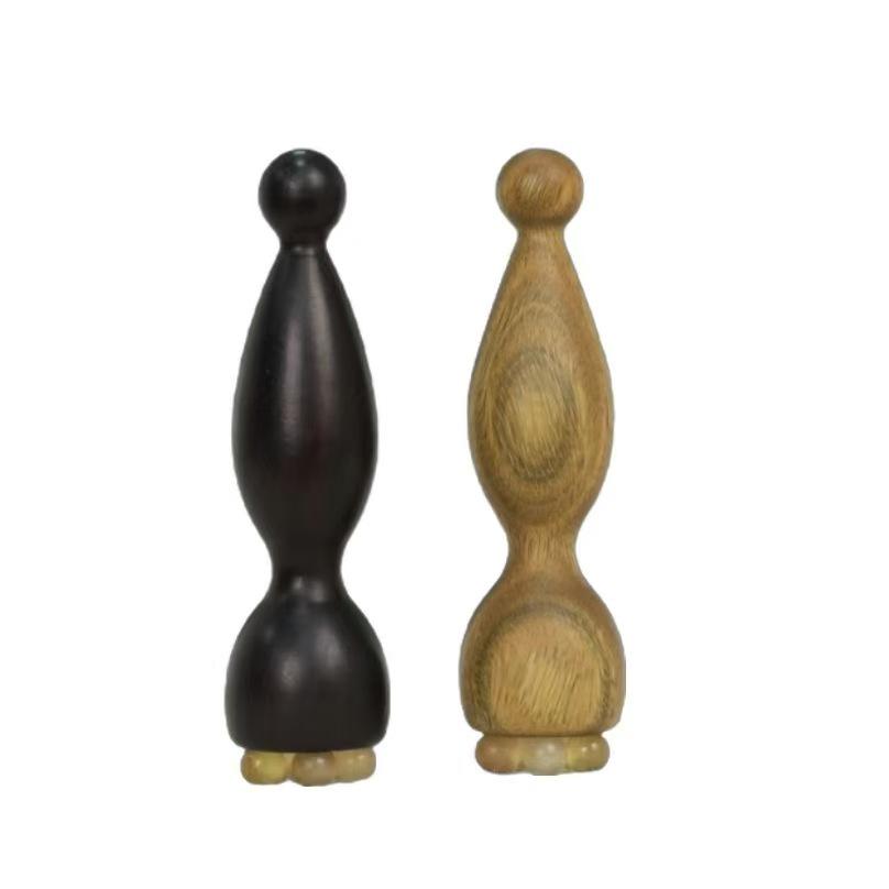 Purple Sandalwood Lotus Eye Massager & Sheep Horn Facial Acupressure Stick for Women's Skincare