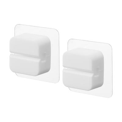 Yamazaki Multi Hook Set of 2 White W4.5×D1.8×H4.5cm Wall Mount Hook Bathroom Organizer Toothbrush Razor Towel Outlet Cable Holder