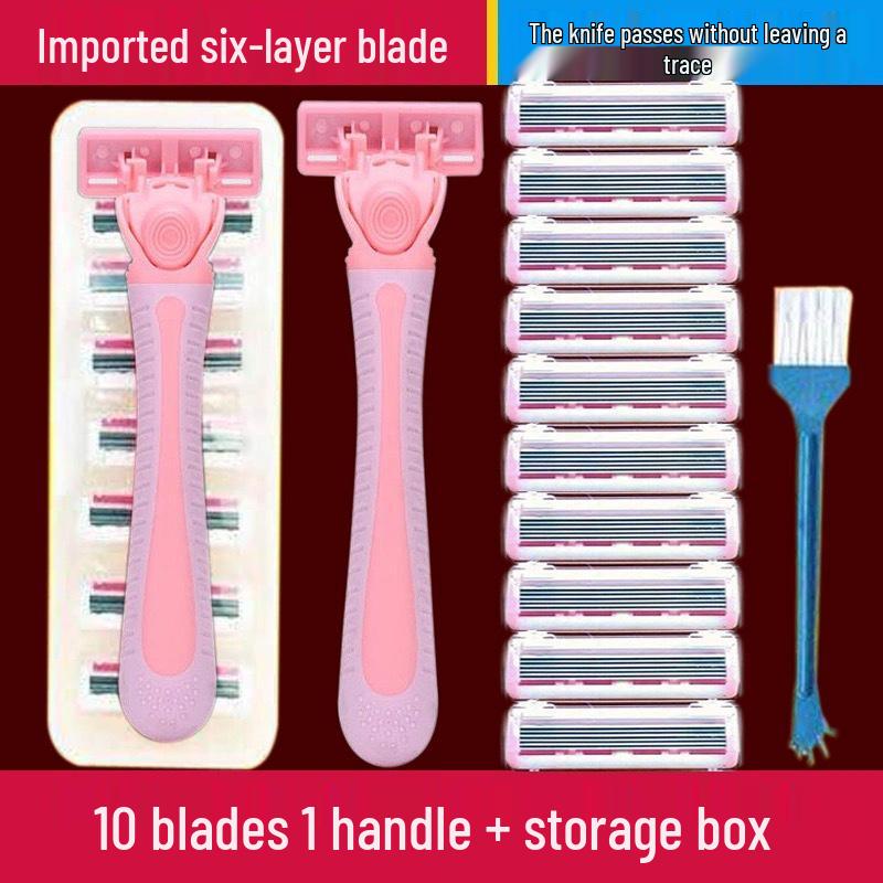 Women's Manual Razor for Hair Removal - Suitable for Armpits, Legs, and Private Areas