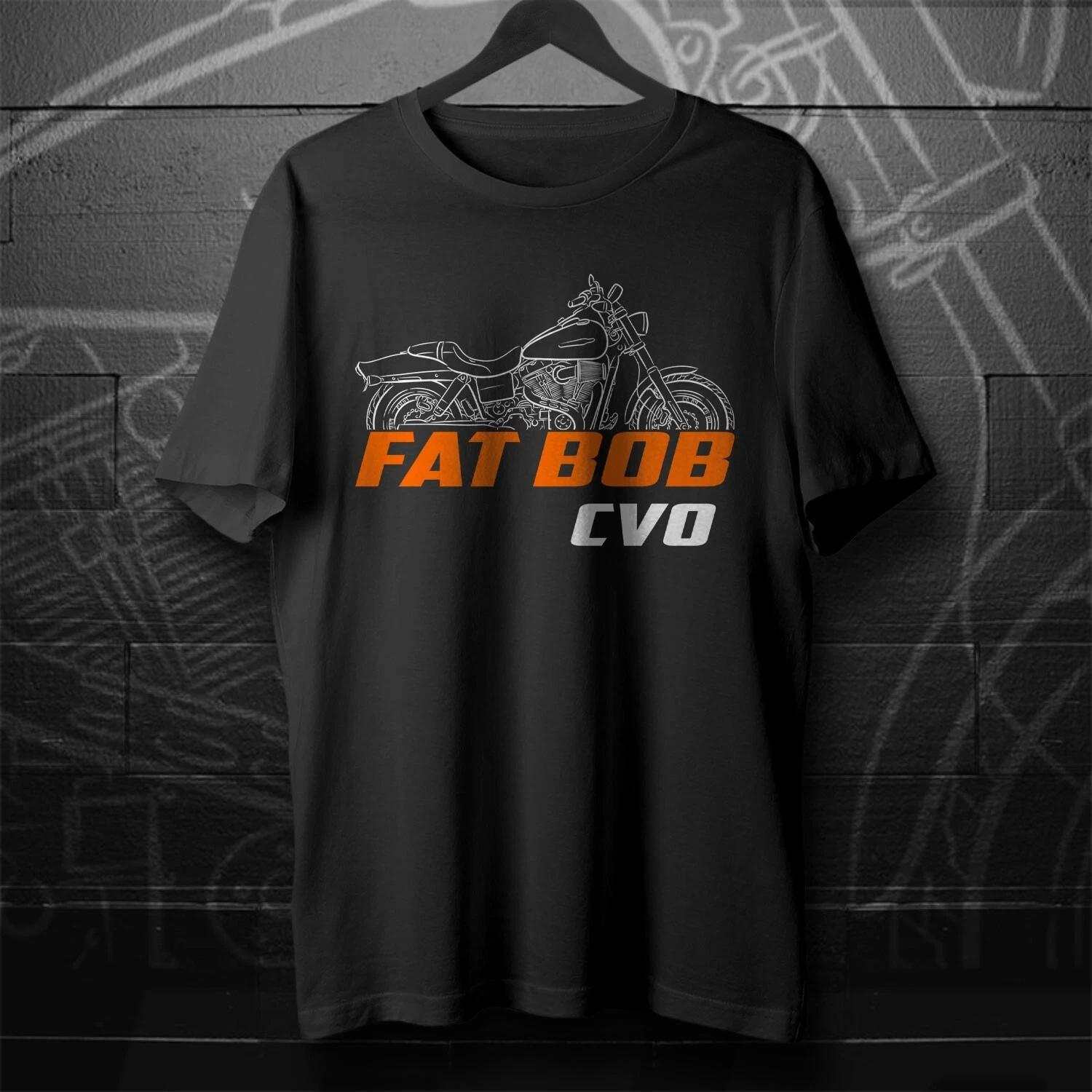 

Black men s and women s T-shirt For Harley-Davidson FXDFSE & FXDFSE2 CVO Dyna Fat Bob- Motorcycle M