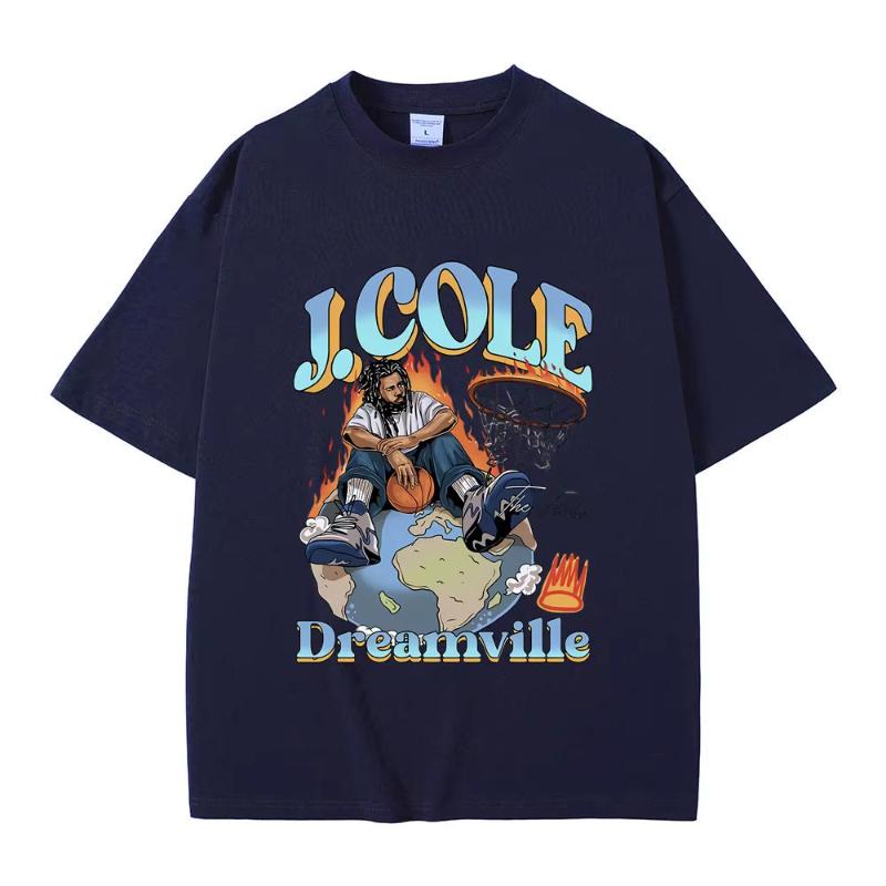 Best Famous Rapper J Cole The Fader Dreamville Graphics Tshirt Unisex Womens Hip Hop Vintage Tees Unisex Fashion Oversized Tshirt
