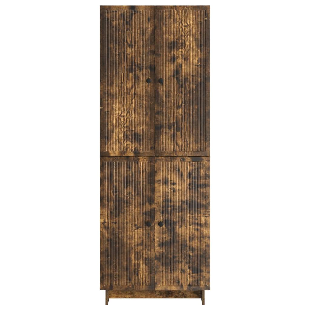Cabinet Set 2 pcs Smoked Oak 66 x 34.5 x 90 cm