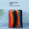 12 Fächer Regenbogen Akkordeon Erweiterbare Aktenmappe PP-Material Elastischer Verschluss Bunte Registerreiter Büro Schulorganisator