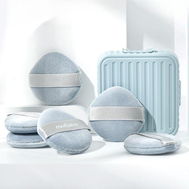 Jericoure - Powder Puff / Puff Container / Set Blue