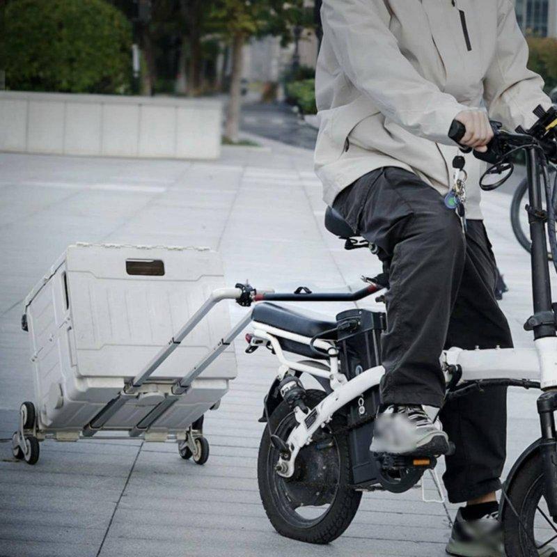 Camping Vehicle Connecting Rod Quick Release Bike Transport Wagon Pull Tow Bar Outdoor Gear Versatile Easy Installation