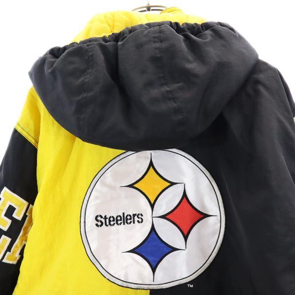 STARTER 90s NFL Pittsburgh Steelers Back Logo Embroidery Nylon Jacket Men's Used