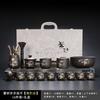 Lila Sand Schritt für Schritt Gaosheng Kung Fu Tee-Set, Handbemaltes Gold-Set, Teekanne, Haushalt Rohmineral Schlamm Teekanne, Teetassenset