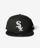 New Era 9FIFTY Black White Black x Free Size & Cap, White, [Used]