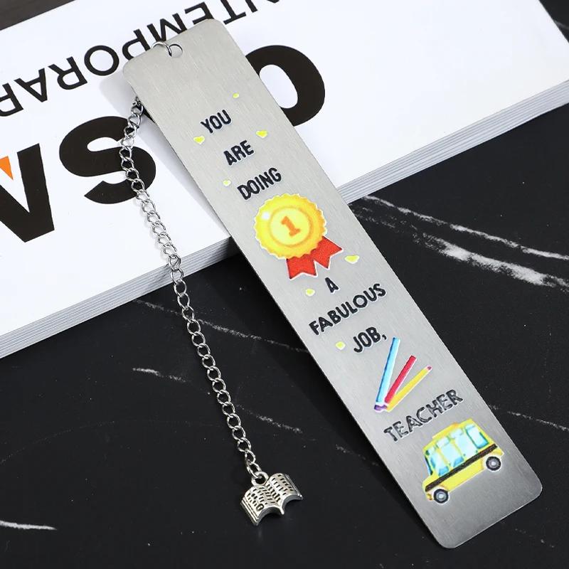 Stainless Steel Bookmark Lightweight Reading Accessories Teacher Gifts Metal Bookmarks For Reading Supplies Literature Lovers