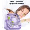 USB Mini Desk Fan,3 Speeds Quiet Portable Desktop Table Fan,360° Adjustment Personal Small Fan for Bedroom Home Office