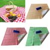 Opvouwbare Draagbare Picknickdeken Handige Mat Geruit Patroon Strandkleed voor Campings