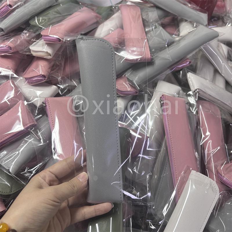 Custom PU Multi-functional Pen Sleeve - Personalized Stationery Storage Bag, Logo Printable