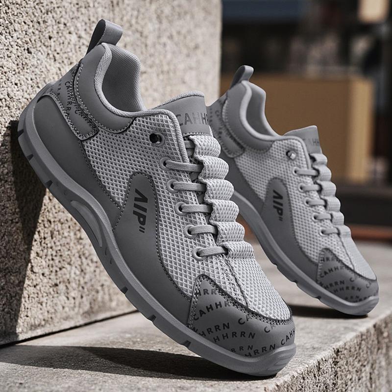 Summer Breathable Men's Sneakers Versatile Fashion Mesh Casual Shoes New Comfortable Low-top Soft-soled Vulcanized Shoes 2026