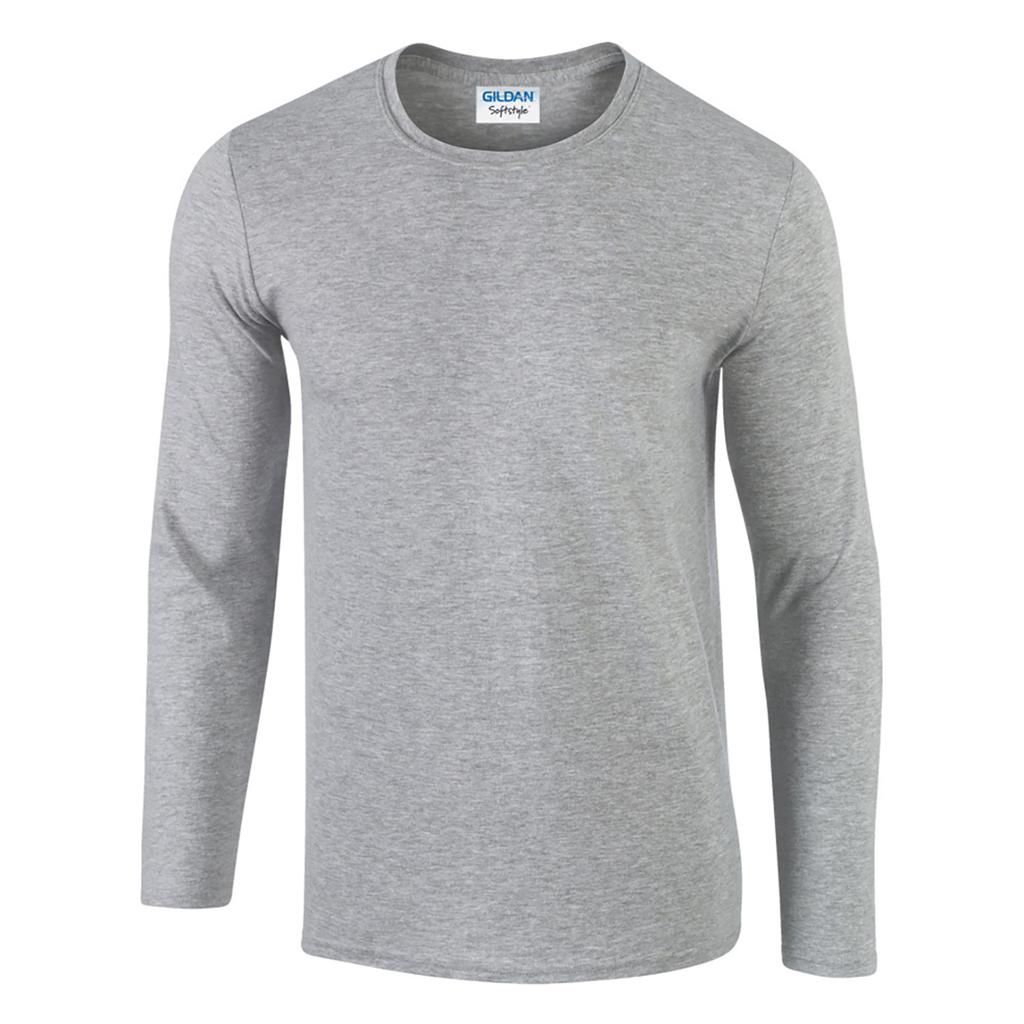 Gildan Mens Soft Style Long Sleeve T-Shirt