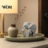 3D Printing Elephant Figurine Printed Figurine, One-Piece Molding, Cute Simulated Unique Artistic Sculpture Model, Desktop Ornament for Home,