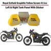 Royal Enfield "Graphite Yellow Scram 411" "Side Tank Panel With Decal" LH & RH