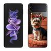 Yorkshire Terrier Dog Phone Case For Samsung Z Flip 7 6 5G Galaxy Z Flip 5 4 3 Black Hard Cell Cover Luxury PC Shell Coque