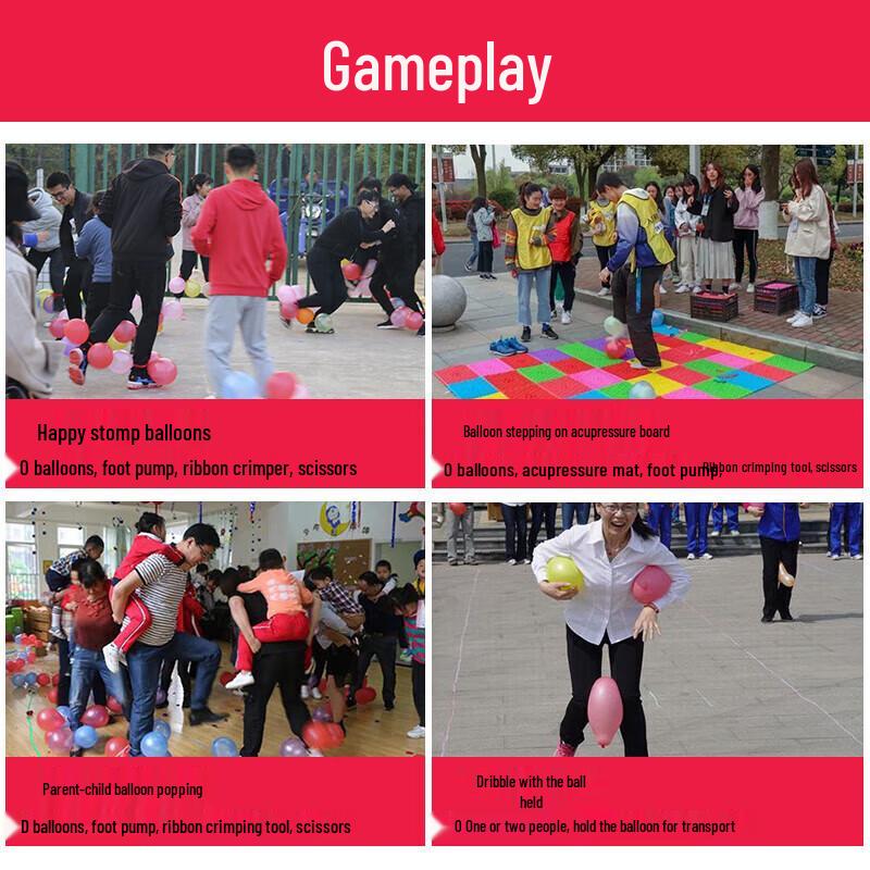 Fun Balloon Stomping Team Building Game