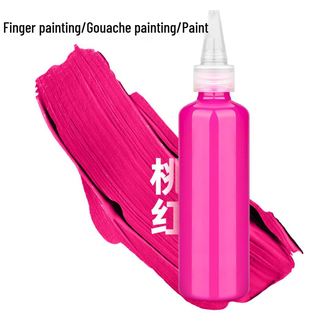 Set de Pintura de Dedos Lavable para Niños 100ml – Arte DIY Gouache Acrílico Acuarelas