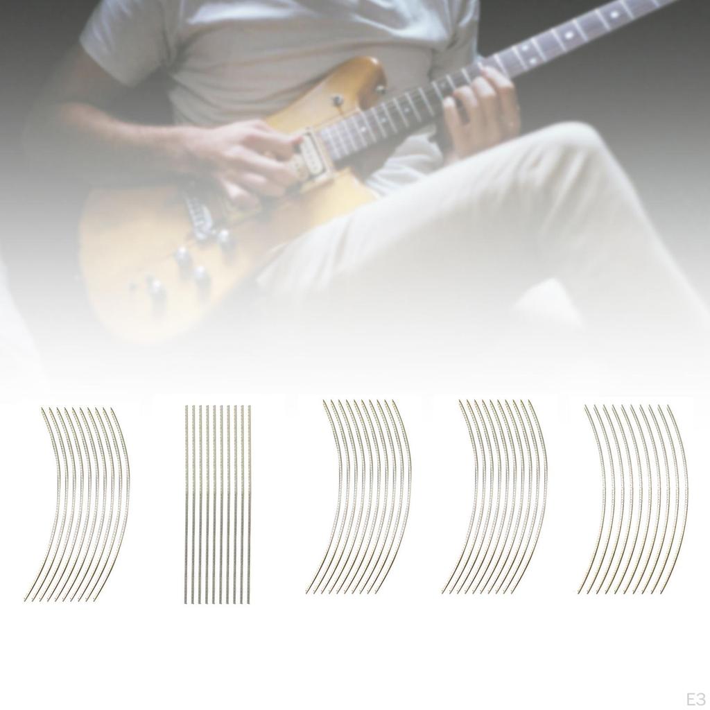 10 Count Guitar Fret Wires Accessories for Fingerboard Replacement