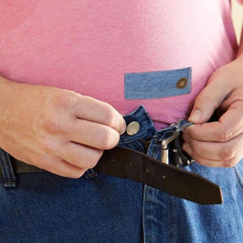 Denim Clothe Waisband Extender Flexible Button Extenders Comfortable Extension Buckle  Unisex
