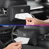Leather Car Seat Back Tissue Box Storge Bag for Skoda Fabia 1 2 Octavia A7 RS Superb Rapid Yeti Karoq Vision Roomster Interior
