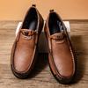 PU Leather Men's Loafers New Fashion Male Casual Shoes Outdoor Slip on Flats All-match Driving Shoes Handmade Treking Footwear