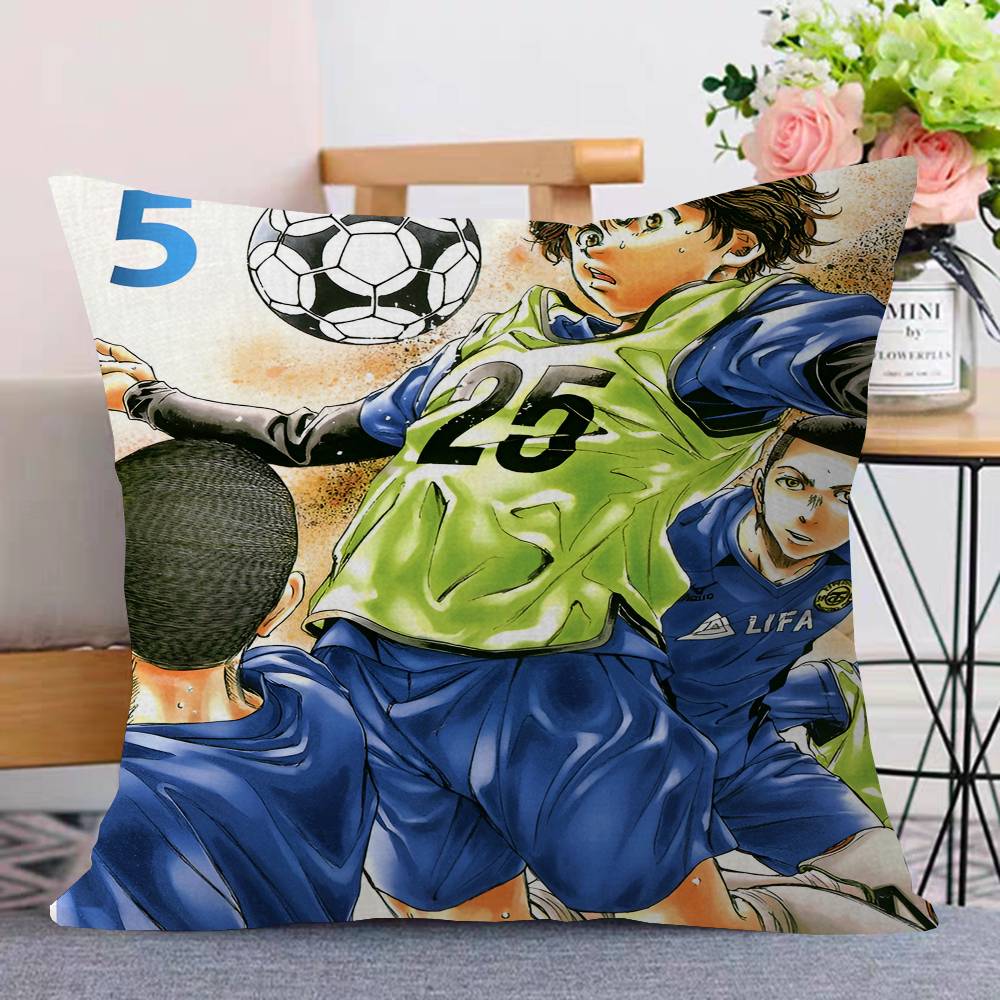 Ao Ashi Anime Cushion Cover Pillow Cover Decor Pillowcase Printed Cushion Case for Couch