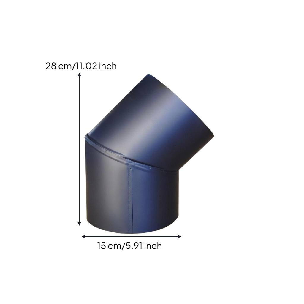 45Degree Chimney Elbow High Temperature Resistant WoodFired Fireplace 45 Degree
