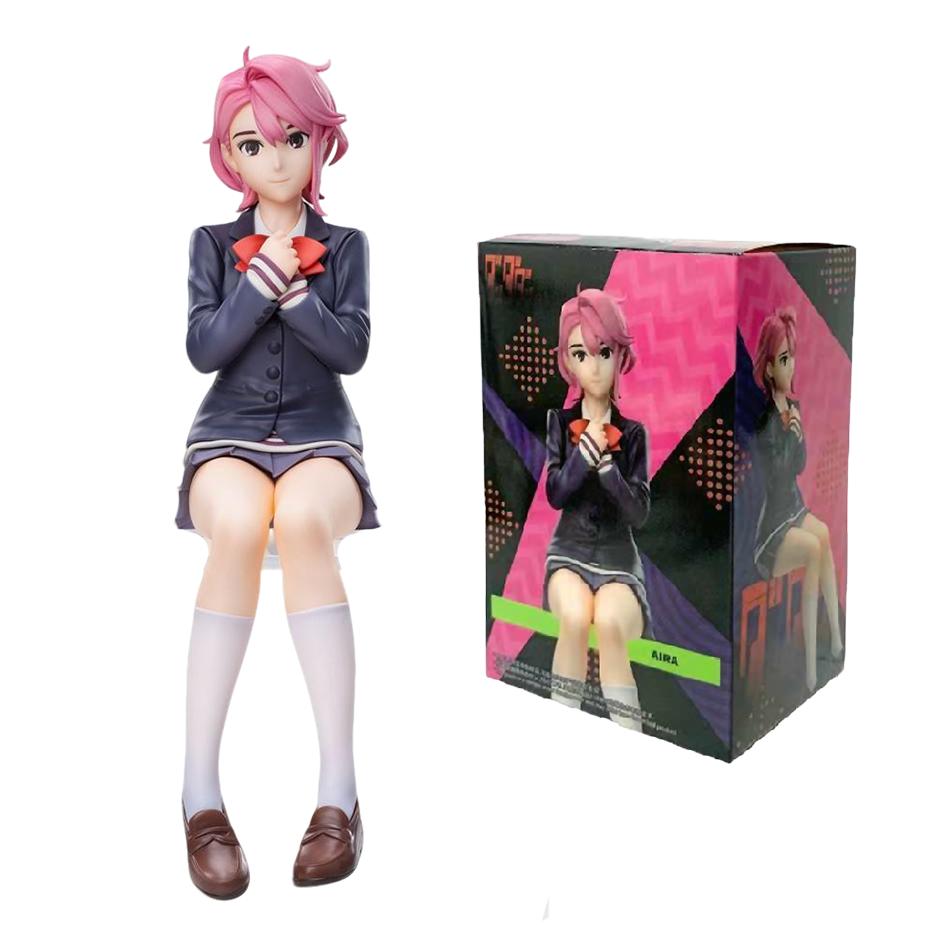 Anime Dandadan Ayase Momo Shiratori Aira Sitzende Haltung S.H.Figuarts Verwandelt Zusammenbau PVC Modell Spielzeug Actionfiguren Geschenk