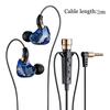 Comfort Fit 3.5mm Jack HiFi Earphone with Mic In Ear Design Wired Headphone Noise Isolation Bass Stereo Earbuds Studio Recording