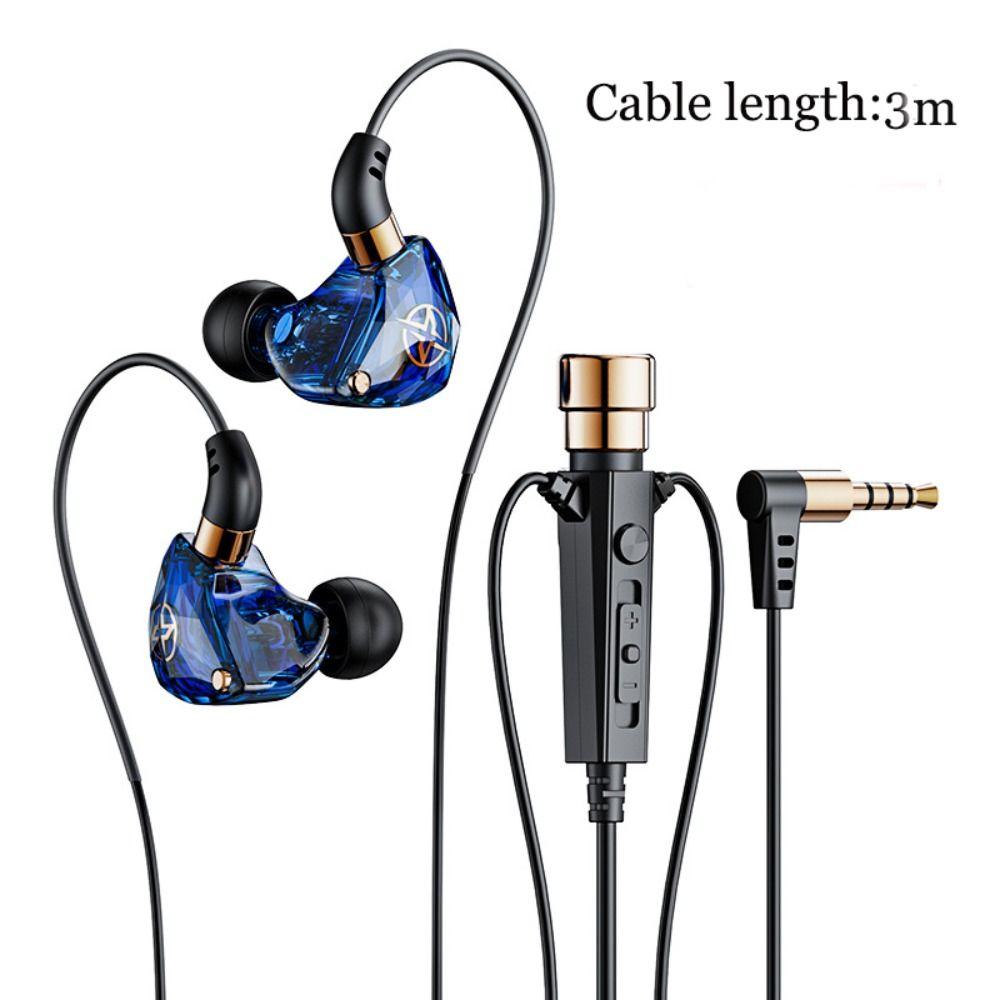 Comfort Fit 3.5mm Jack HiFi Earphone with Mic In Ear Design Wired Headphone Noise Isolation Bass Stereo Earbuds Studio Recording