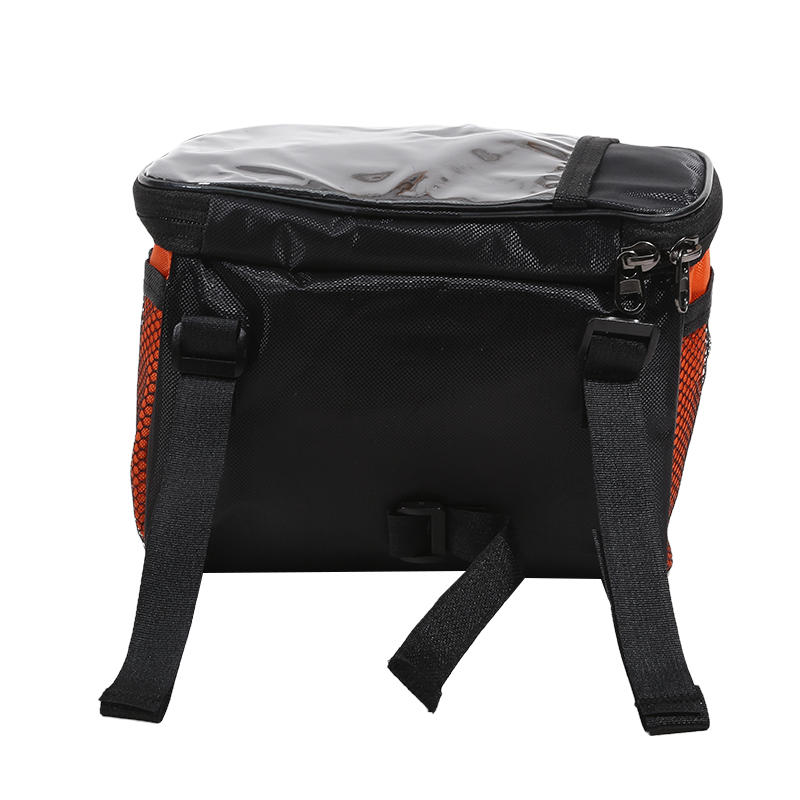 Bicycle Chartered Front Bag, Large Capacity Waterproof Bag, Touch Screen Cycling Phone Bag Messenger Bag with Reflective Strip