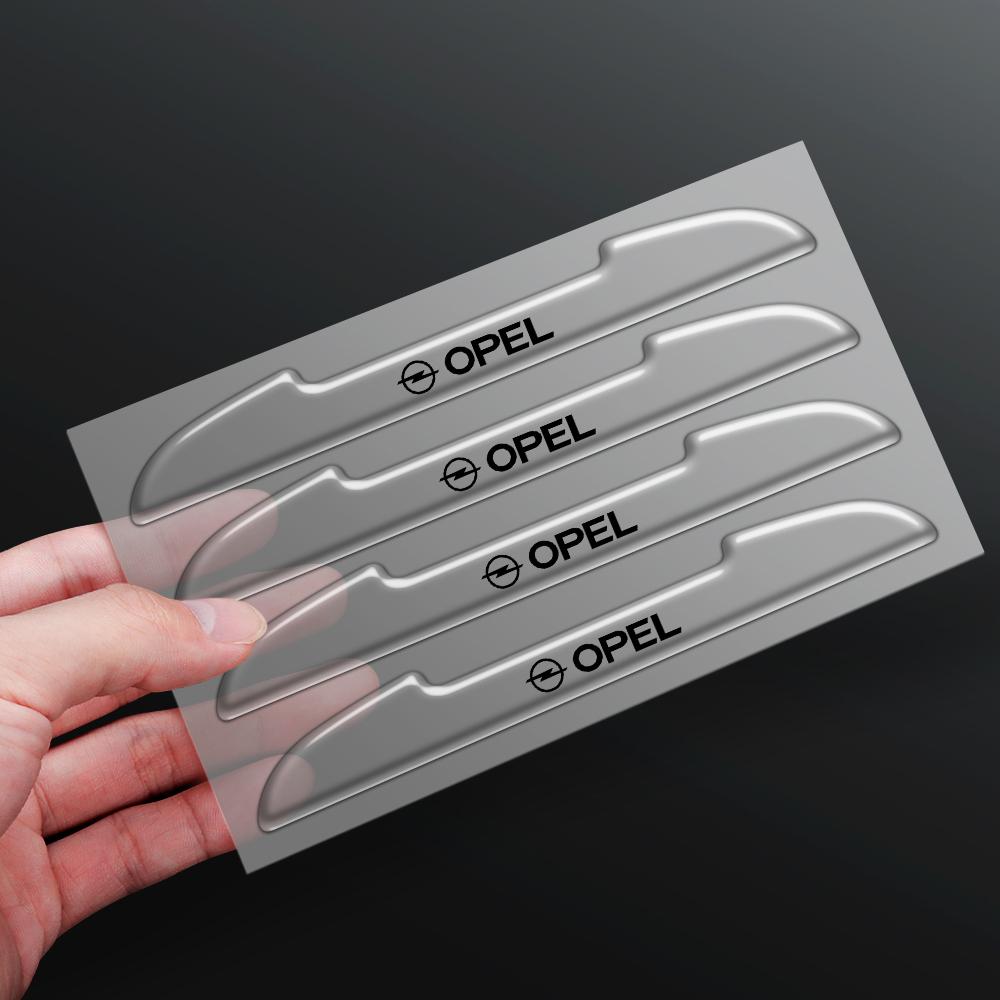AAAYT1 4PC Car Door Rearview Mirror PVC Anti-collision Protective Stickers For Opel OPC Astra J H G K Insignia Corsa D B E Mokka Vectra