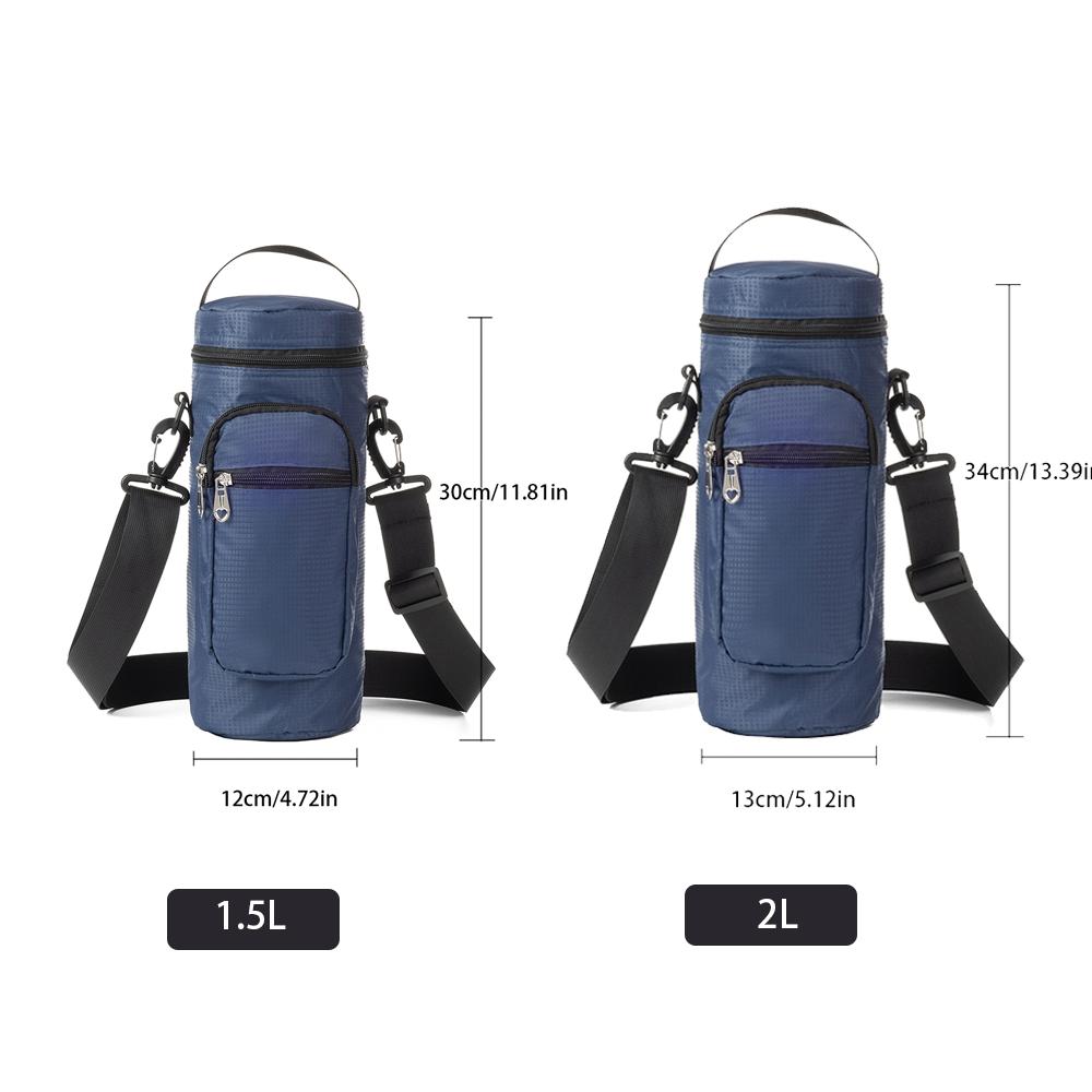 Refrigerated Bags Oxford Cloth Insulated Water Bottle Storage Bag Suitable for Summer Travel Hiking-Climbing