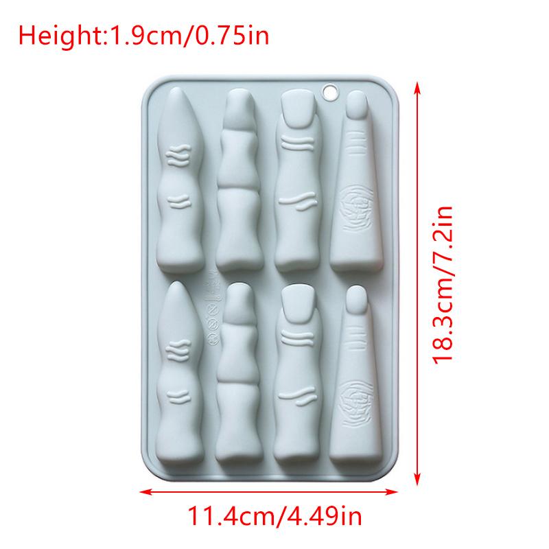 Halloween Baking Molds Fingers Death Human Heart Brain Silicone Molds Chocolate Candy Pudding Mold Ice Tray Cake Decor