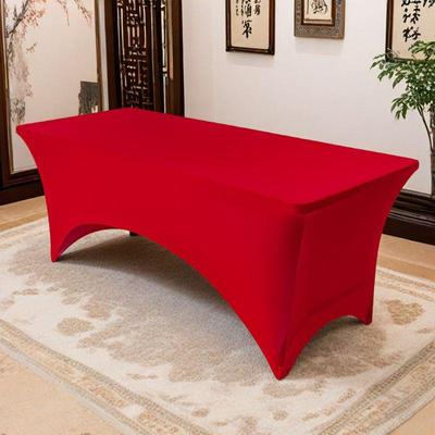 Elastic Rectangle Tablecloth with Fixed Corners - Ideal for Parties, Family Dinners, and Restaurants.