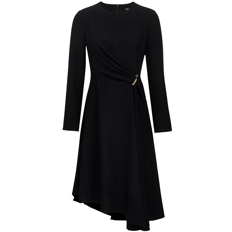 

VEROMODA Metal Trim A-Line Little Black Dress L