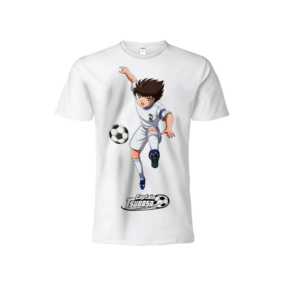 Holly and Benji T-Shirt - Captain Tsubasa Original Official White Jersey- S