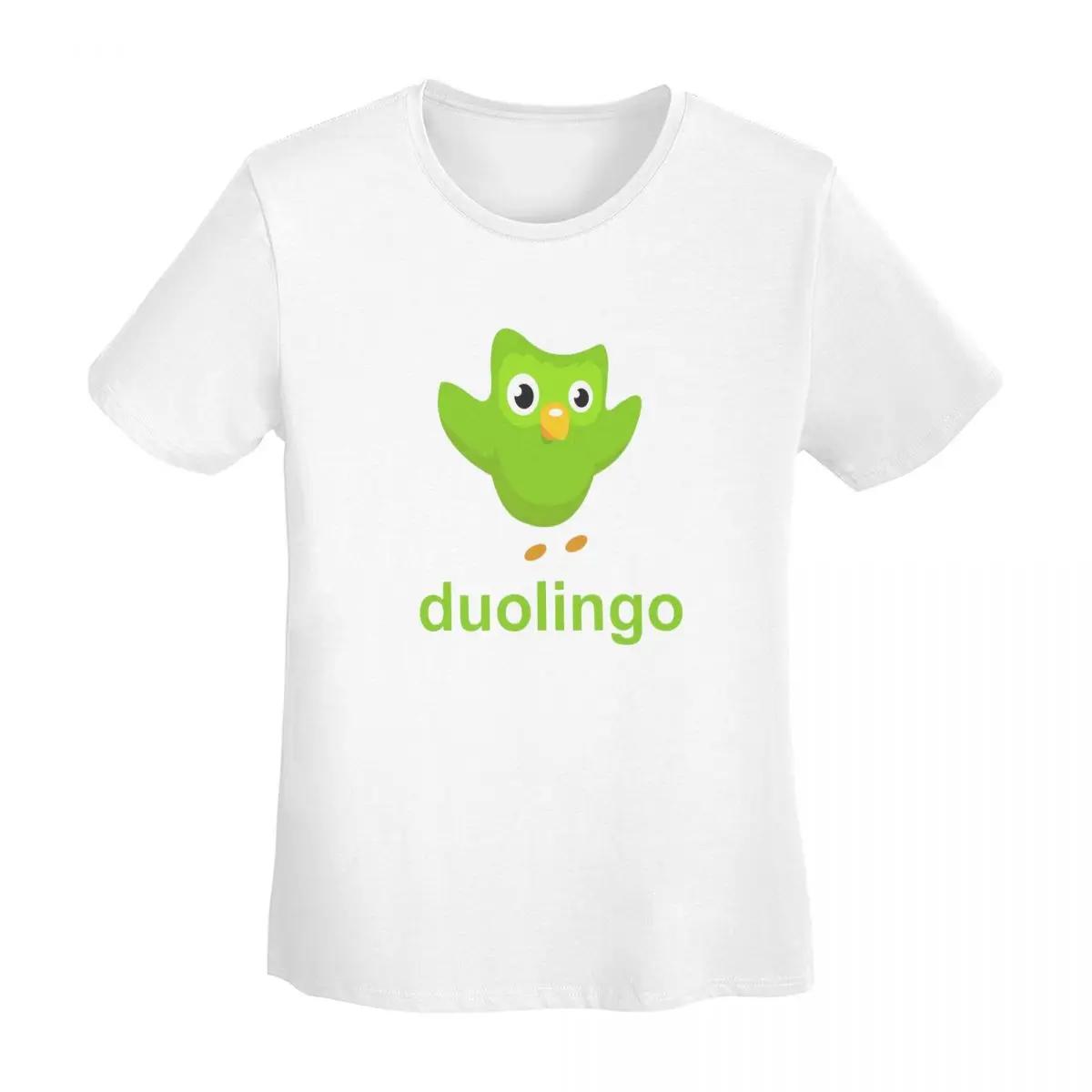 

Duolingo Owl Duo TShirt Women Short Sleeve T Shirts Crew Neck Clothes Cotton Summer Tees Streetwear S