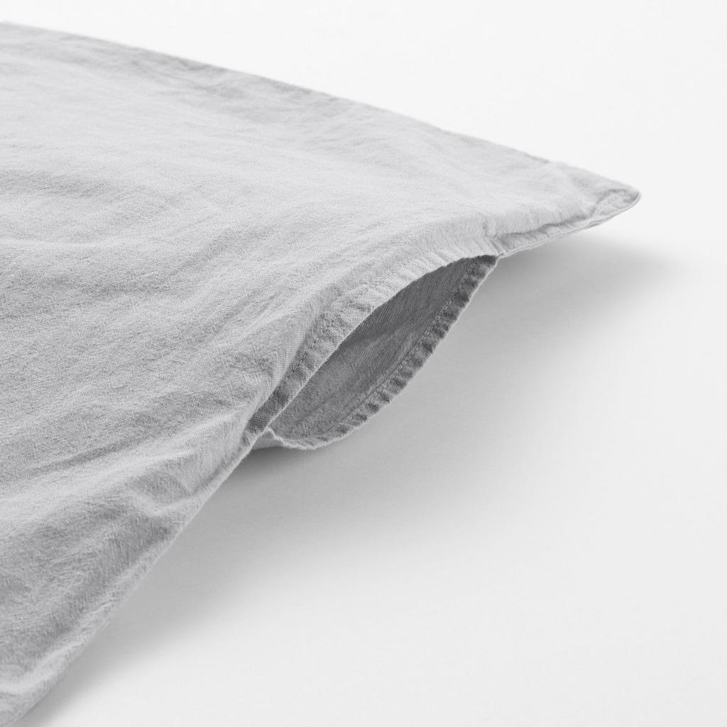 MUJI Washed Duvet Cover, SD, 170 x 210 cm, Gray, 84853050