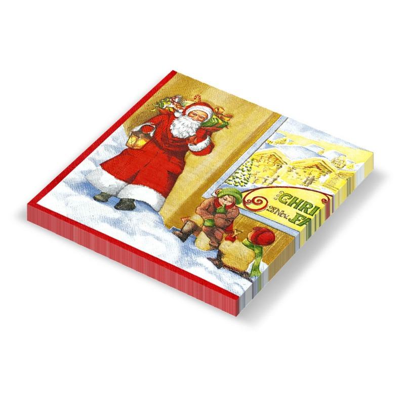 20pcs/Pac 33*33cm 2-Ply Disposable Party Napkin Christmas Pattern
