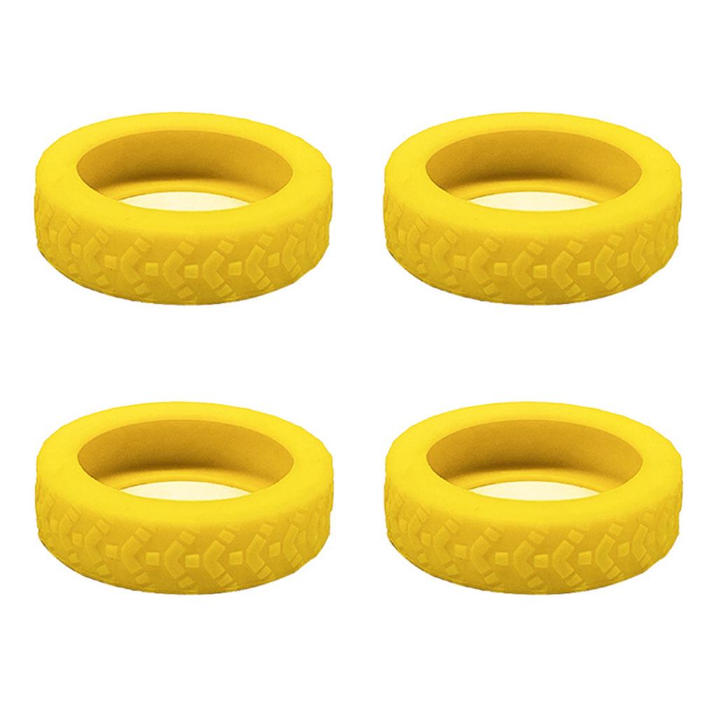 4pcs Durable Silicone Luggage Wheel Protectors Cover for Suitcases and Office Chairs