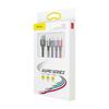 Kabel USB Baseus Snabb 4-i-1 2xUSB-C / Lightning / Micro 3,5A 1,2M (Svart)