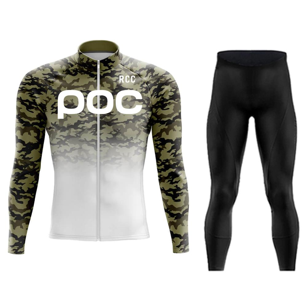 2026 Autumn Breathable Cycling Suit Set Men's Long Sleeve Sports Shirt Set Maillot Ciclismo Road Cycling Quick Drying 001