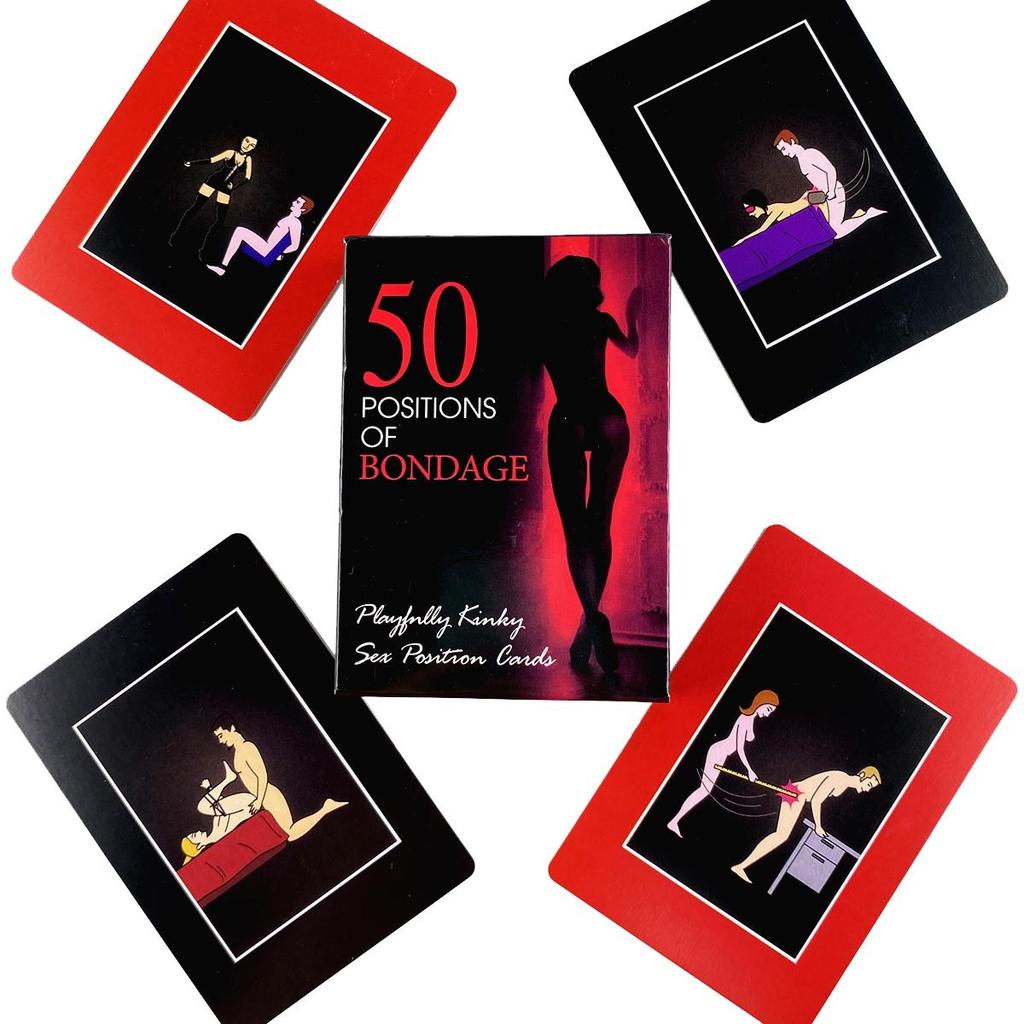 50/sets of Sex Games Couples Adult Erotic Toys Sex Pose Cards Erotic Romantic Gambling Entertainment Sexy Pose Gadgets