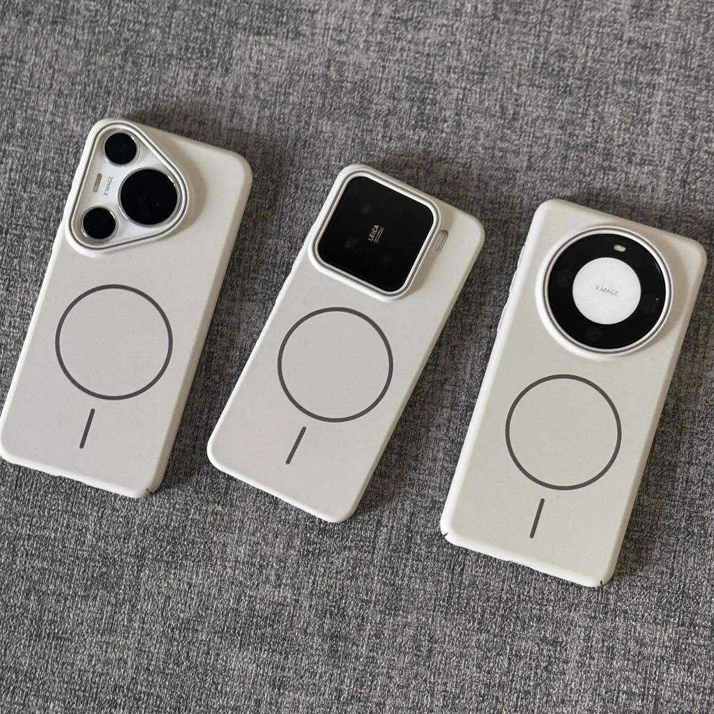Premium Rock Sensing White Magsafe Magnetic Wireless Charging Suitable for Xiaomi Mi 11 Mobile Phone Case 11 Skin Sensing Micro Scrub