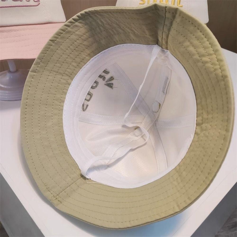 Solid Color Newborn Sun Hat Embroiderey Toddler Panama Sun Hat Baby Fisherman Hat  Streetwear