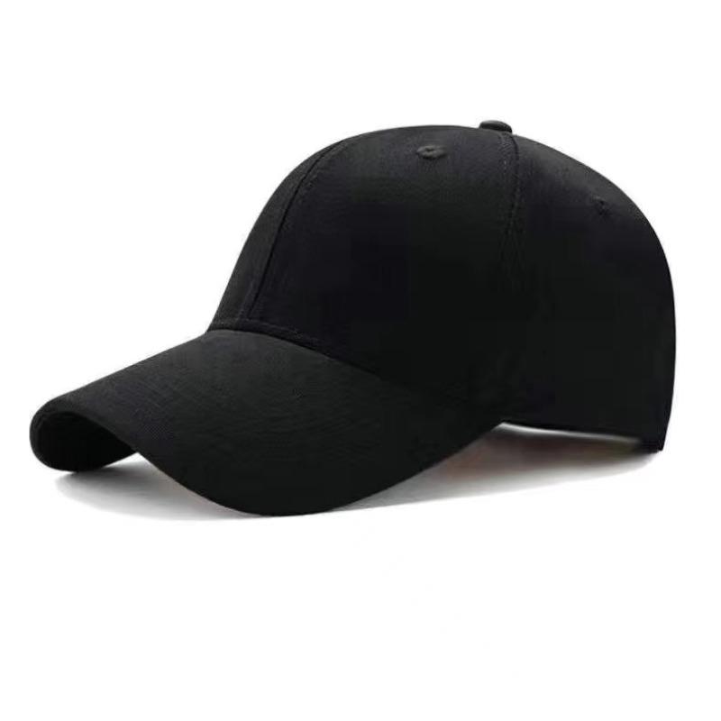 Solid Color Baseball Hat Big Head Circumference Tide Summer Cap Showing Face Small Versatile Sun Hat Sun Protection Sunshade Sports
